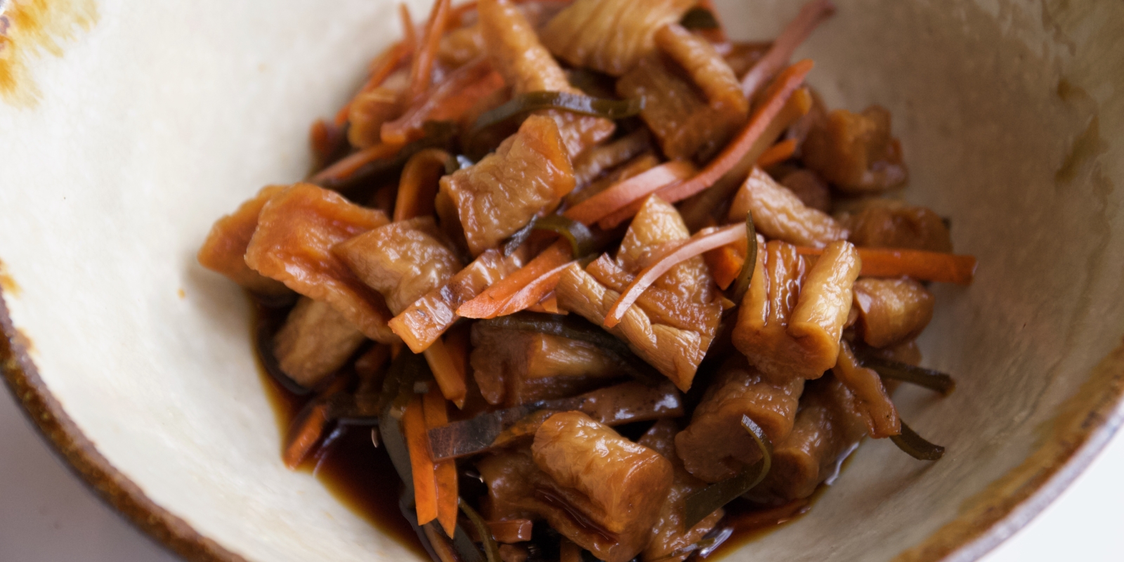 つづくをたべるレシピ 038 新潟「漬け菜の炒り豆腐」