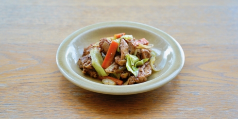 東京「鶏ちゃん風 d&ドライカレー炒め」