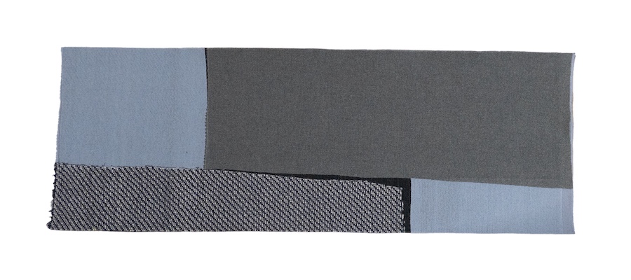 尾州産のウール生地を再利用した 一点もののラグマットRUG LIFESTOCK