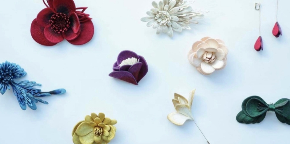 群馬 高澤恵美の刺繍花アクセリー | D&DEPARTMENT