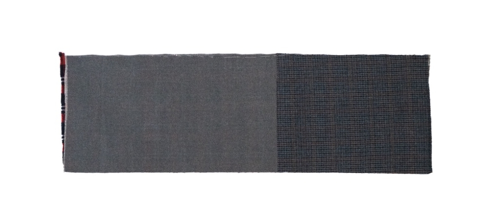 尾州産のウール生地を再利用した 一点もののラグマットRUG LIFESTOCK